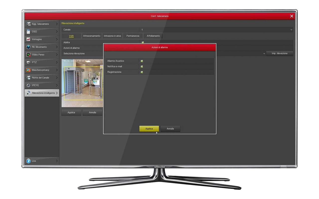 Video analisys with NVR